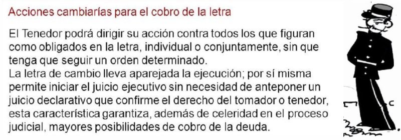 30 ACCIONES CAMBIARIAS LETRA