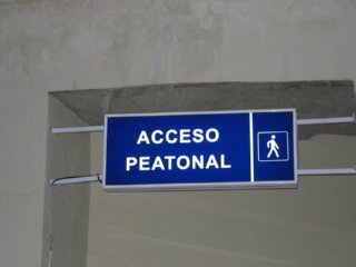 ACCESO PEATONAL  TRABAJO Y CIRCULACION