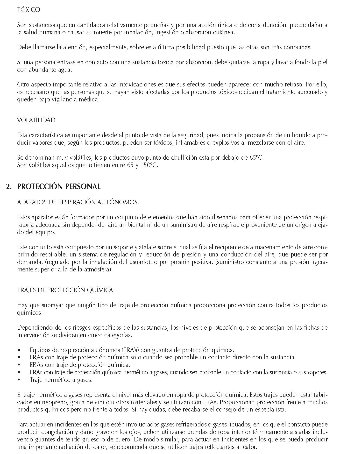 MERCANCIAS PELIGROSAS 020 PROTECCION PERSONAL FICHAS EMERGENCIA 2004